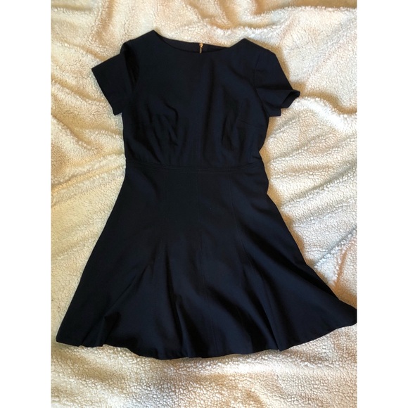 Ann Taylor Flare Black Dress - Picture 1 of 7